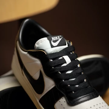 Nike Terminator Low Black Croc Lookbook Detail Laces