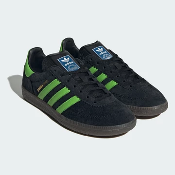 adidas Samba Deco SPZL Black Lime schräg
