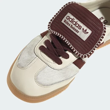 Wales Bonner adidas Samba White Tonal Pony toebox