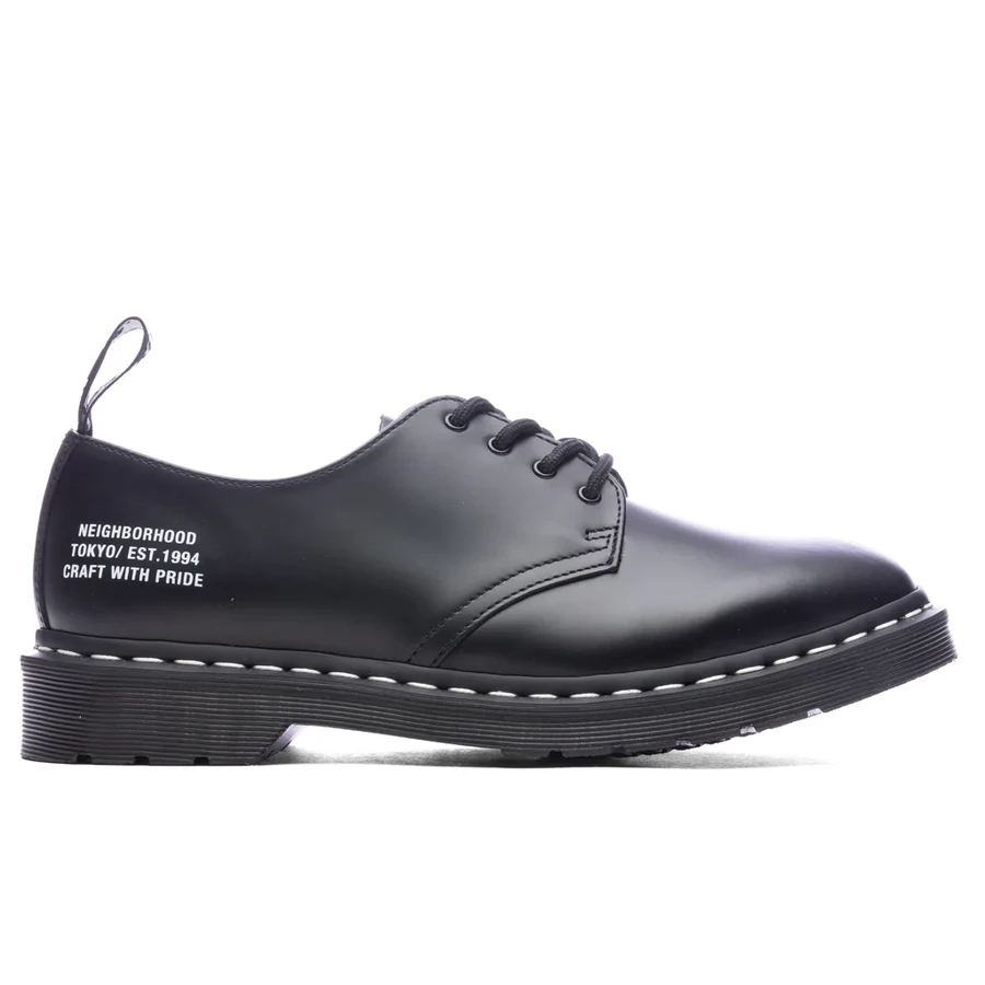 靴 Dr.Martens x NEIGHBORHOOD DR MARTENS X NEIGHBORHOOD 1461 BLACK WHITE – BLENDS