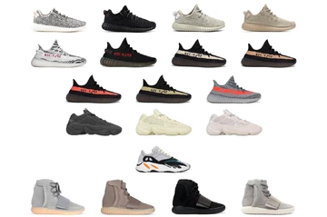 Viele adidas Yeezy Modelle
