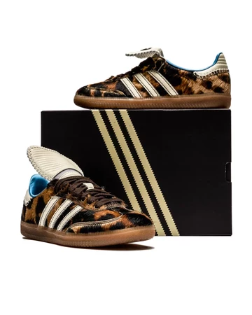 Wales Bonner adidas Samba Leopard Pony special box