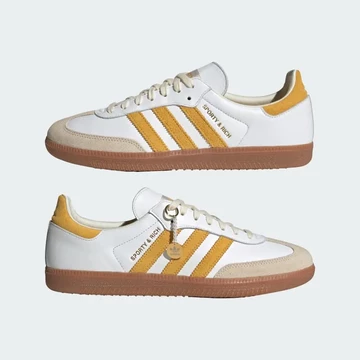 Sporty & Rich adidas Samba White Bold Gold Außenseite