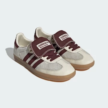 Wales Bonner adidas Samba White Tonal Pony schräg