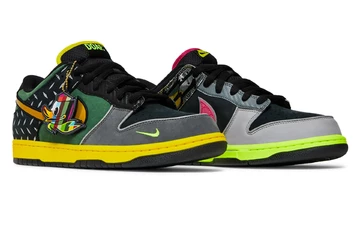 Ducks of a Feather x Nike Dunk Low What the Ducks Home Paar