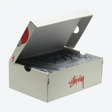 Stussy Nike Air Flight 89 White Habanero Red Box