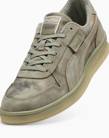 KidSuper x PUMA Indoor Distresses Luxe Army schräg