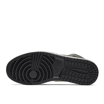 Nike Air Jordan 1 Mid Patent Black White Gold