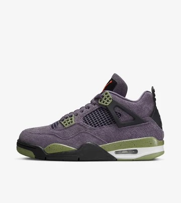 Der Jordan 4 Canyon Purple in Suede