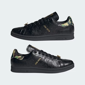 BAPE adidas Stan Smith 30th Anniversary Black links und rechts