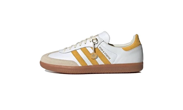 Sporty &amp; Rich adidas Samba White Bold Gold