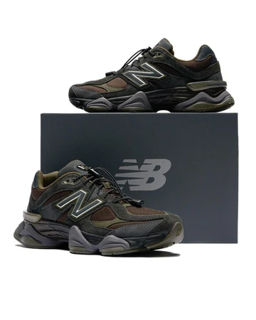 New Balance 9060 Blacktop Dark Moss - mit Karton