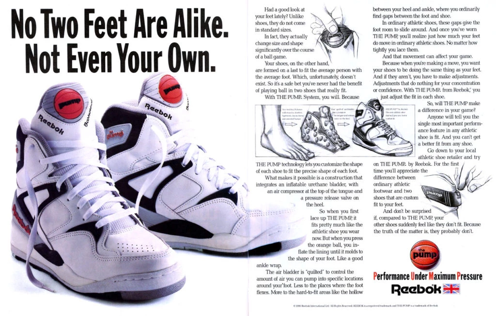 Reebok pump fit online