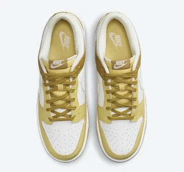 Dunk Low Bronzine Saturn Gold von Oben