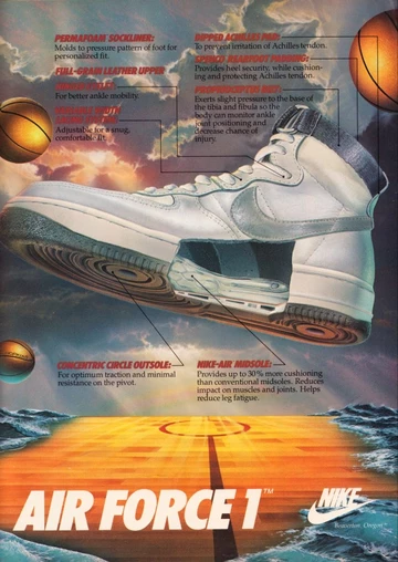 Ein Nike Werbeplakat für den Air Force 1