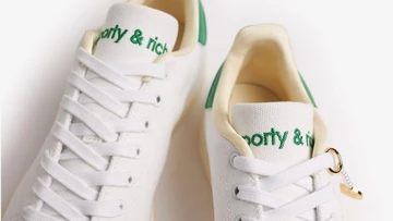 Sporty & Rich adidas Stan Smith von oben closeup