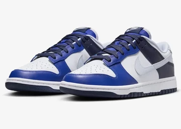Dunk Low Game Royal White schräg von vorne