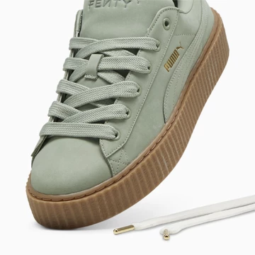 Details des grünen Fenty Puma Creeper Phatty aus dem Earth Tone Pack