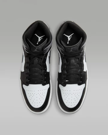 Jordan 1 Mid Iron Grey Paar von oben