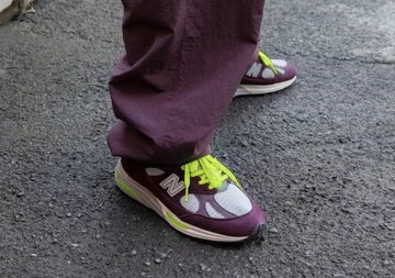 Patta New Balance 991v2 Purple Lookbook On-Feet