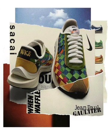 Jean Paul Gaultier Sacai Nike VaporWaffle Woven Multi Lookbook