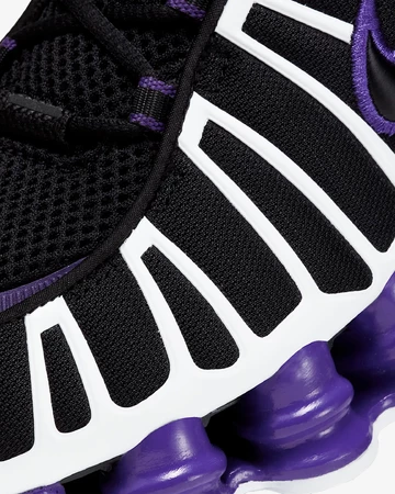 Nike Shox TL Oreo Purple Upper Details