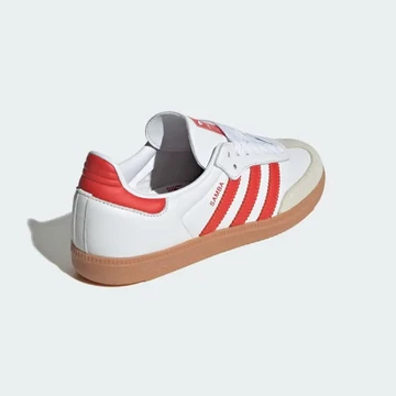 adidas Samba OG Solar Red seitlich von Hinten