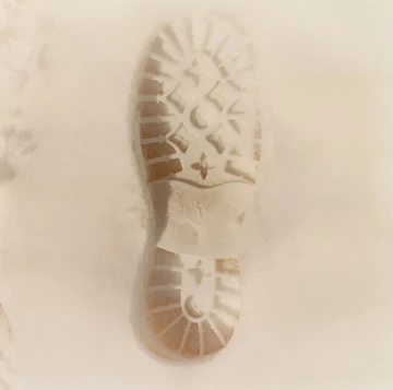 Louis Vuitton x Timberland Mid Boot Wheat Fußabdruck