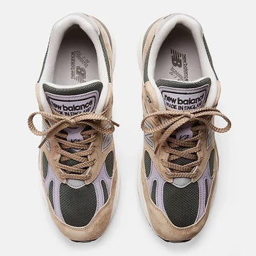 New Balance 991v2 Cement von oben