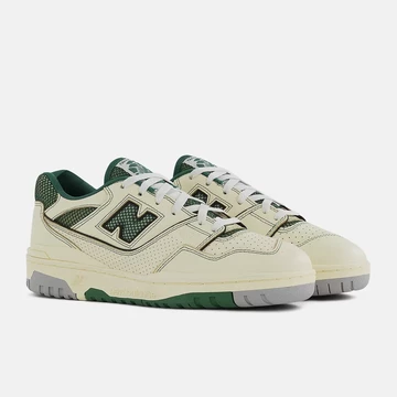 Aimé Leon Dore New Balance 550 Dawn Glow Pine Green beide Schuhe