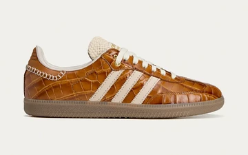 Wales Bonner x adidas Samba Brown Croc Außenseite