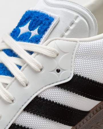 BSTN adidas Samba Consortium Cup Closeup von den Lacses und der Zunge