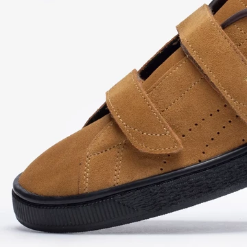 NOAH Puma Suede Classic Velcro Golden Brown Detail Vorne