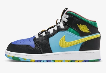 Jordan 1 Mid GS Six Championships Seitlich