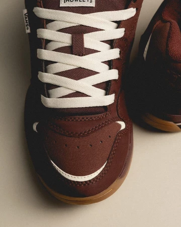 Vans Rowley XLT LX Bitter Chocolate closeup toe box