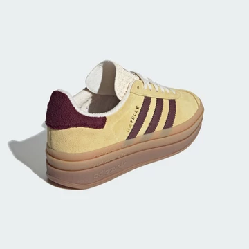 adidas Gazelle Bold Yellow seitlich von Hinten