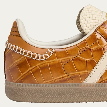 Wales Bonner x adidas Samba Brown Croc Upper Ferse