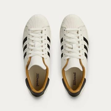 JJJJound x adidas Superstar 90 Off White Made in Germany Paar von oben