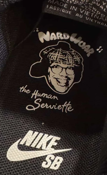 Nardwuar x Nike SB Dunk Low Red Blue