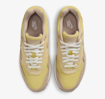 Air Max 1 Corduroy Buff Gold Hemp von Oben