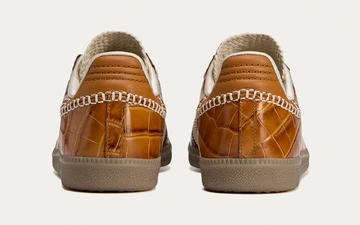 Wales Bonner x adidas Samba Brown Croc Paar Fersen