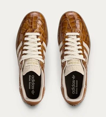 Wales Bonner x adidas Samba Brown Croc Paar oben