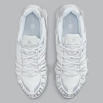 Nike Shox TL White Chrome von Oben