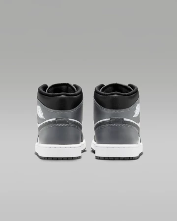 Jordan 1 Mid Iron Grey Paar von hinten