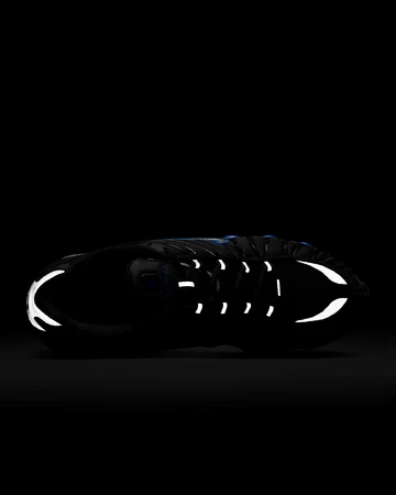 Nike Shox TL Black Racer Blue Upper in the Dark 2