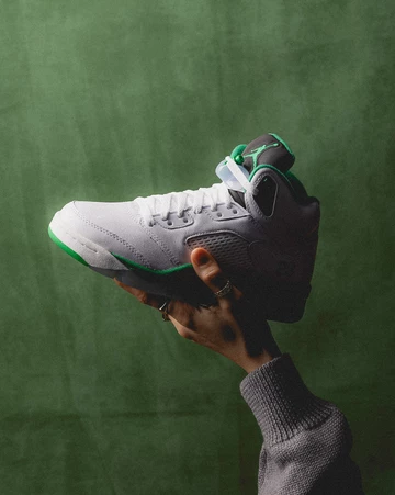Jordan 5 Lucky Green In Hand Lookbook