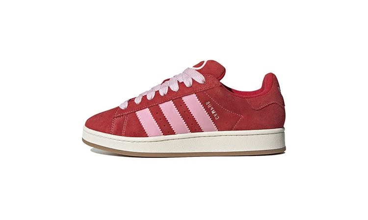 Adidas red suede hotsell