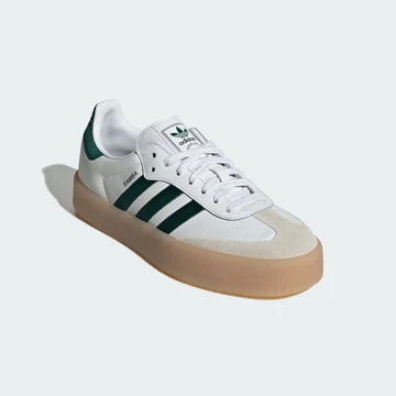 adidas Sambae White Collegiate Green seitlich von Vorne