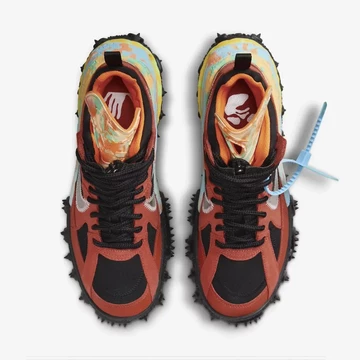 Off White Nike Air Terra Forma Mantra Orange von Oben