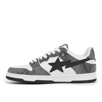A Bathing Ape BAPE SK8 Sta Black Snakeskin außen